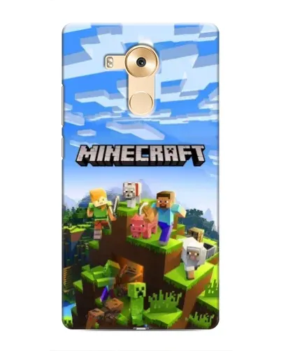 Чехол для Huawei Mate 8 (NXT) с картинкой «Minecraft классический мир»