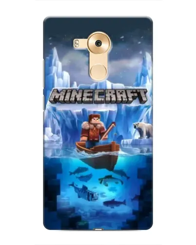 Чехол для Huawei Mate 8 (NXT) с картинкой «Minecraft ледяной мир»