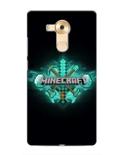 Чехол для Huawei Mate 8 (NXT) с картинкой «Minecraft Diamond лого»