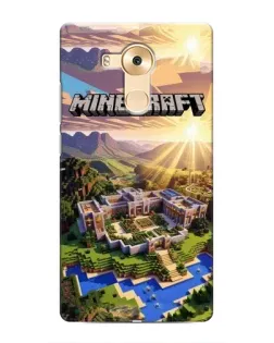 Чехол для Huawei Mate 8 (NXT) с картинкой «Minecraft панорама»