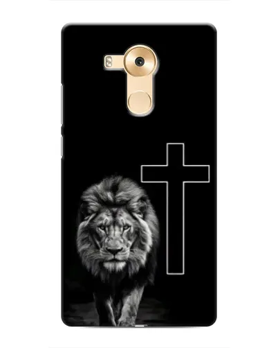 Чехол для Huawei Mate 8 (NXT) с картинкой «Лев и Крест»