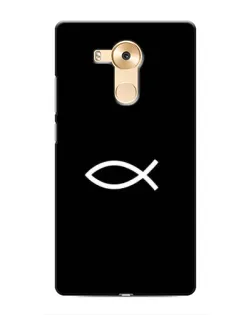 Чехол для Huawei Mate 8 (NXT) с картинкой «Символ рыбы Jesus»