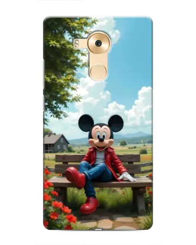 Чехол для Huawei Mate 8 (NXT) с картинкой «Микки на скамейке»
