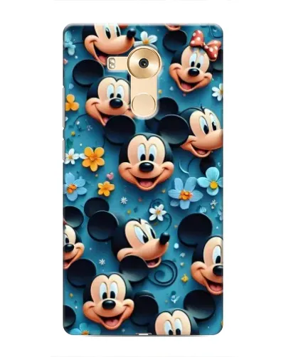 Чехол для Huawei Mate 8 (NXT) с картинкой «Паттерн Микки и Минни»