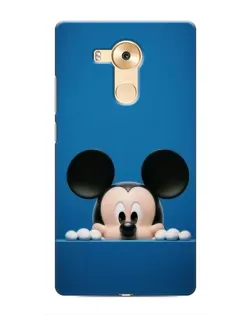 Чехол для Huawei Mate 8 (NXT) с картинкой «Микки выглядывает»
