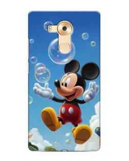 Чехол для Huawei Mate 8 (NXT) с картинкой «Mickey и мыльные пузыри»
