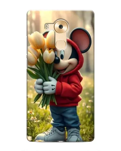 Чехол для Huawei Mate 8 (NXT) с картинкой «Микки с тюльпанами»