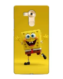 Чехол для Huawei Mate 8 (NXT) с картинкой «Позитивный Губка Боб»