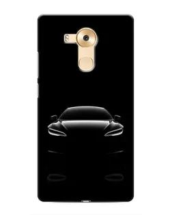 Чехол для Huawei Mate 8 (NXT) с картинкой «Силуэт Tesla Night»