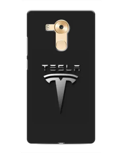 Чехол для Huawei Mate 8 (NXT) с картинкой «Стальной логотип Tesla» Чехол для Huawei Mate 8 (NXT) с картинкой «Стальной логотип Tesla»