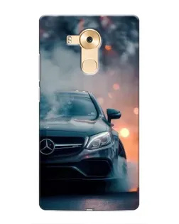 Чехол для Huawei Mate 8 (NXT) с картинкой «Mercedes — ночной город»