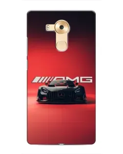 Чехол для Huawei Mate 8 (NXT) с картинкой «Mercedes AMG — красная линия»