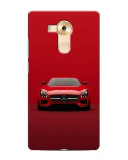 Чехол для Huawei Mate 8 (NXT) с картинкой «Красный Mercedes AMG»