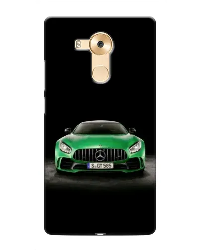 Чехол для Huawei Mate 8 (NXT) с картинкой «Mercedes — неоновый лого»