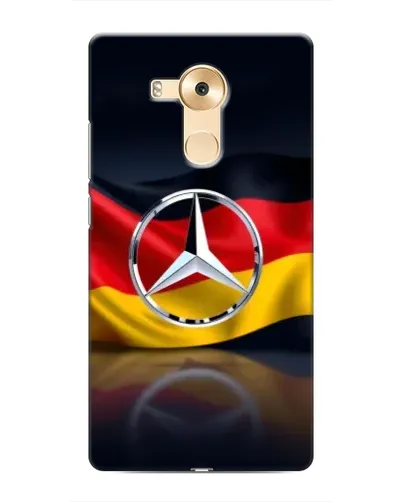 Чехол для Huawei Mate 8 (NXT) с картинкой «Mercedes — флаг Германии»