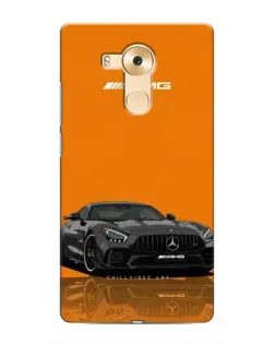 Чехол для Huawei Mate 8 (NXT) с картинкой «Оранжевый Mercedes AMG»