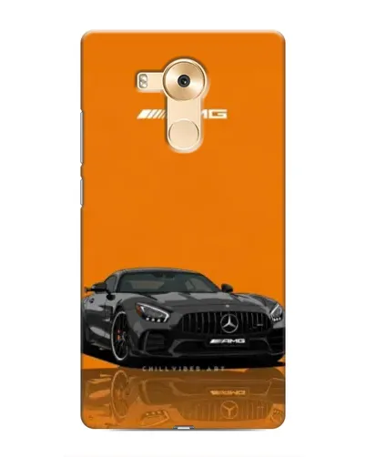 Чехол для Huawei Mate 8 (NXT) с картинкой «Оранжевый Mercedes AMG»