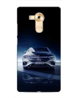 Чехол для Huawei Mate 8 (NXT) с картинкой «Ночной Mercedes EQ»