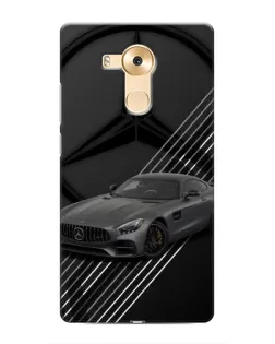 Чехол для Huawei Mate 8 (NXT) с картинкой «Mercedes AMG — графика»