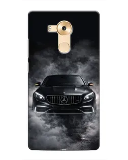 Чехол для Huawei Mate 8 (NXT) с картинкой «Mercedes в дыму»