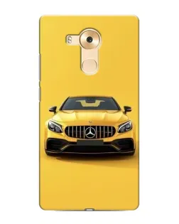 Чехол для Huawei Mate 8 (NXT) с картинкой «Желтый Mercedes GT»