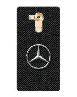 Чехол для Huawei Mate 8 (NXT) с картинкой «Карбоновый Mercedes стиль»