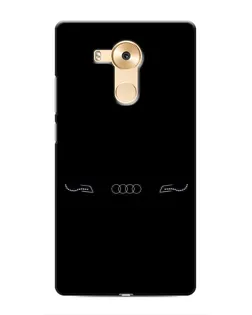 Чехол для Huawei Mate 8 (NXT) с картинкой «Audi — световой подпись»