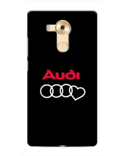 Чехол для Huawei Mate 8 (NXT) с картинкой «Логотип Audi Heart»