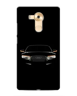 Чехол для Huawei Mate 8 (NXT) с картинкой «Audi — ночной контур»