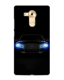 Чехол для Huawei Mate 8 (NXT) с картинкой «Audi в неоне»