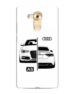 Чехол для Huawei Mate 8 (NXT) с картинкой «Audi — контрастный дизайн»