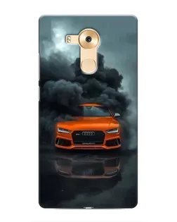 Чехол для Huawei Mate 8 (NXT) с картинкой «Audi в облаках дыма»
