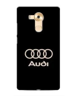 Чехол для Huawei Mate 8 (NXT) с картинкой «Audi — золотой логотип»