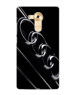 Чехол для Huawei Mate 8 (NXT) с картинкой «Audi — абстрактные кольца»