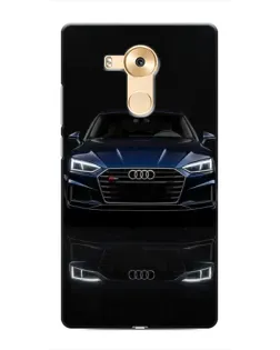 Чехол для Huawei Mate 8 (NXT) с картинкой «Audi — ночное отражение»