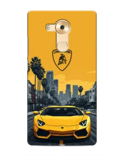 Чехол для Huawei Mate 8 (NXT) с картинкой «Желтый Lamborghini город» Чехол для Huawei Mate 8 (NXT) с картинкой «Желтый Lamborghini город»