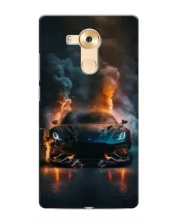 Чехол для Huawei Mate 8 (NXT) с картинкой «Lamborghini дымная эстетика»