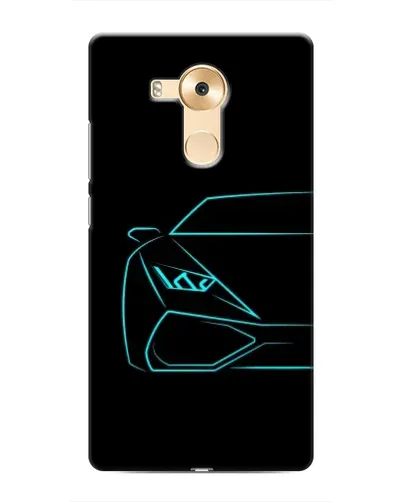 Чехол для Huawei Mate 8 (NXT) с картинкой «Голубой силуэт Lamborghini» Чехол для Huawei Mate 8 (NXT) с картинкой «Голубой силуэт Lamborghini»