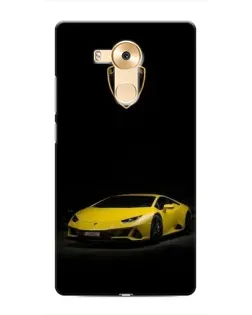 Чехол для Huawei Mate 8 (NXT) с картинкой «Lamborghini желтый акцент»