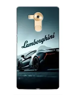 Чехол для Huawei Mate 8 (NXT) с картинкой «Классическая надпись Lamborghini»