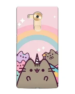 Чехол для Huawei Mate 8 (NXT) с картинкой «Единорог Pusheen»