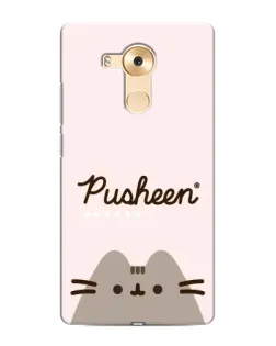 Чехол для Huawei Mate 8 (NXT) с картинкой «Pusheen логотип»