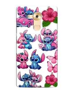 Чехол для Huawei Mate 8 (NXT) с картинкой «Стикеры Stitch и Angel»