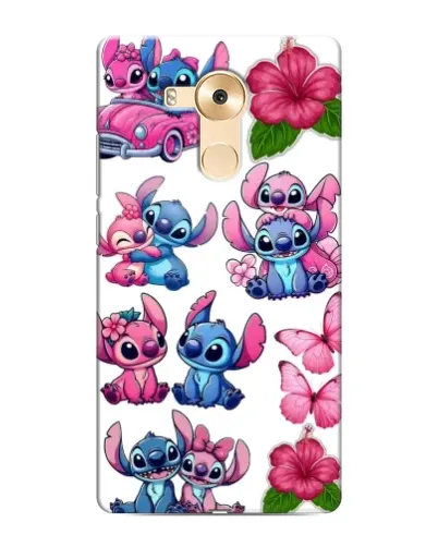 Чехол для Huawei Mate 8 (NXT) с картинкой «Стикеры Stitch и Angel»