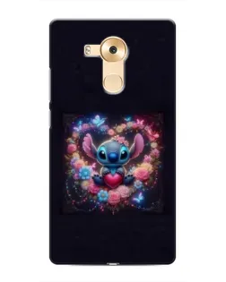 Чехол для Huawei Mate 8 (NXT) с картинкой «Stitch в цветах»