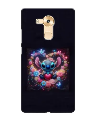 Чехол для Huawei Mate 8 (NXT) с картинкой «Stitch в цветах»