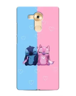 Чехол для Huawei Mate 8 (NXT) с картинкой «Stitch и Angel Love»
