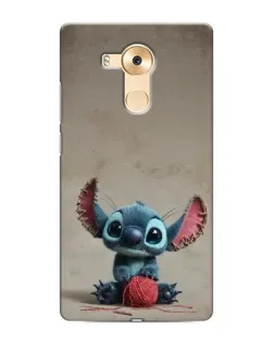 Чехол для Huawei Mate 8 (NXT) с картинкой «Стич на коричневом фоне»