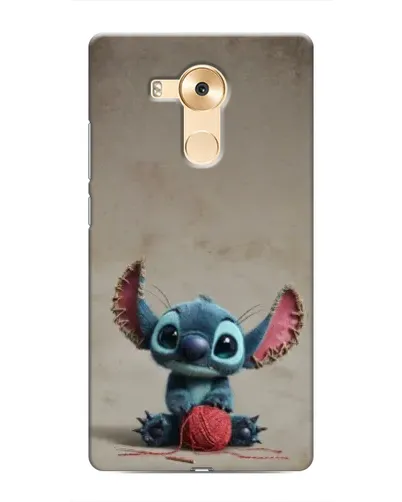 Чехол для Huawei Mate 8 (NXT) с картинкой «Стич на коричневом фоне»