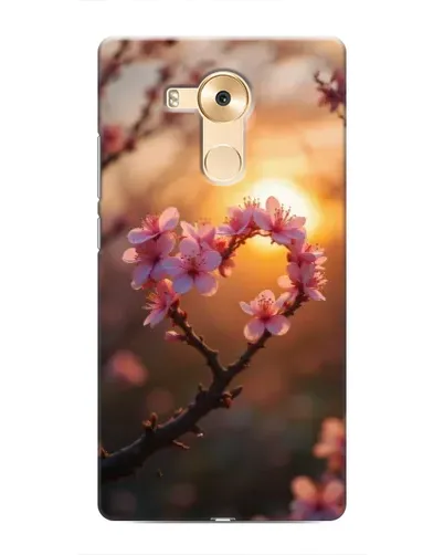 Чехол для Huawei Mate 8 (NXT) с картинкой «Розовый цвет сердце на фоне заката» Чехол для Huawei Mate 8 (NXT) с картинкой «Розовый цвет сердце на фоне заката»